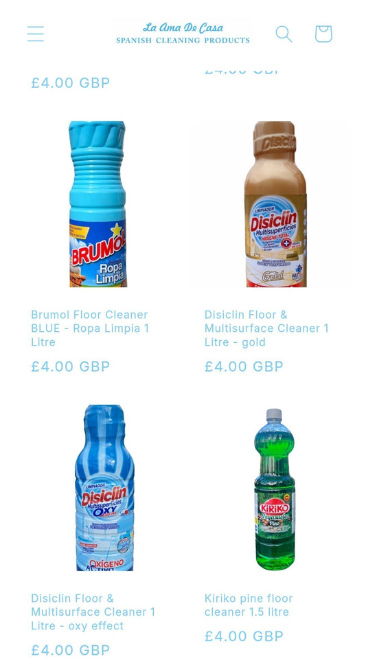 Spanish floor cleaners