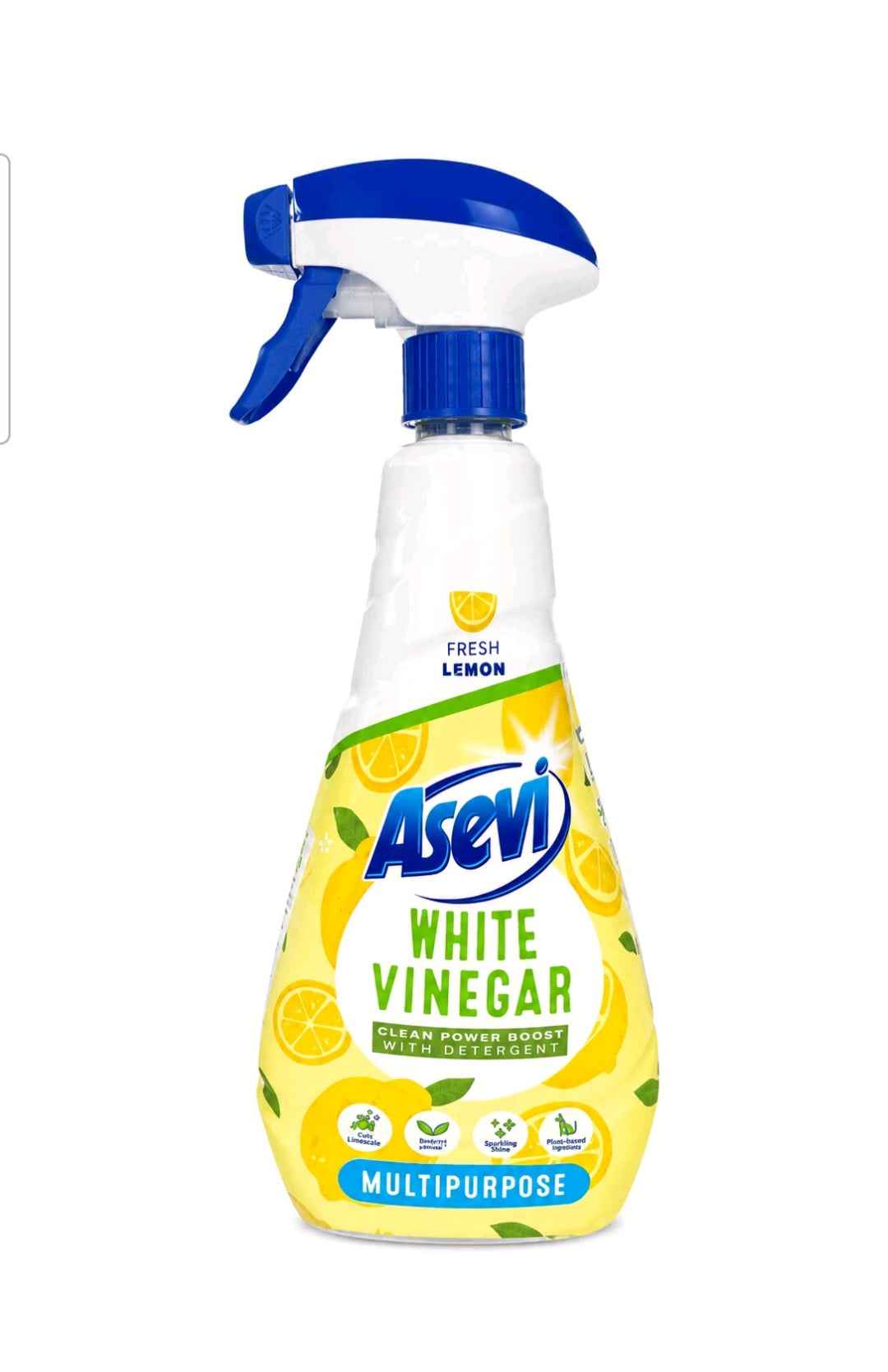 Asevi White Vinegar Cleaner Lemon Spray 750ml | Spanish Multipurpose Cleaner
