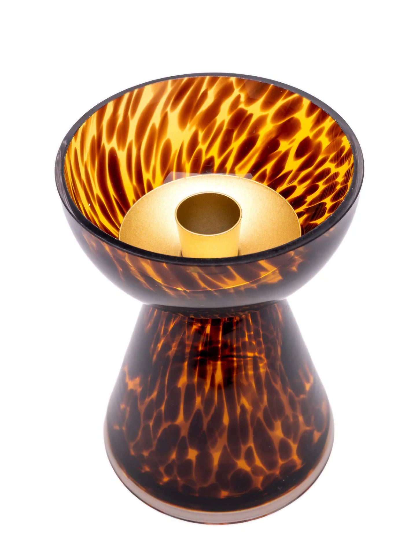 Leopard Print Pillar Candle Holder – Decorative Home Accessory – Animal Print Home Décor – Stylish Candle Holder UK
