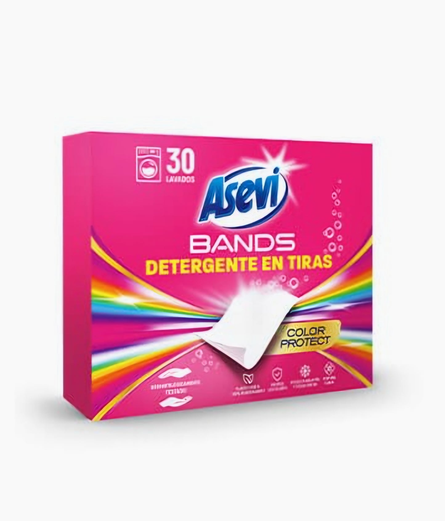 Asevi Colour Protect Laundry Detergent Sheets – Eco Friendly Washing Sheets – Travel Friendly Laundry Detergent – Spanish Cleaning Product UK