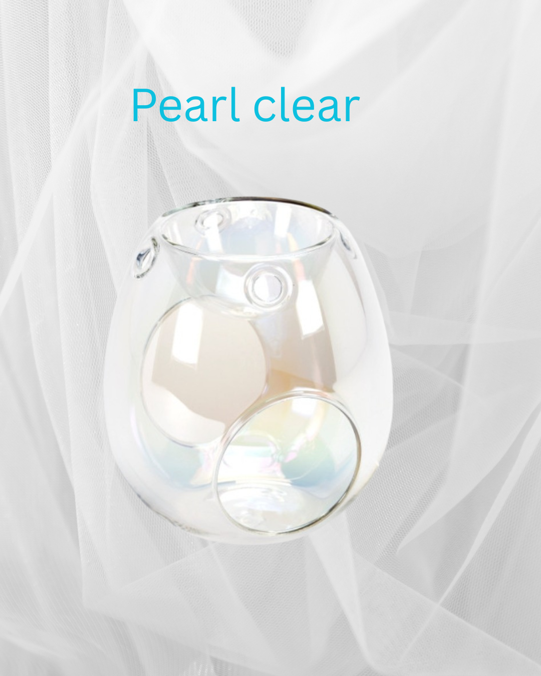 Pearl clear wax melt burner