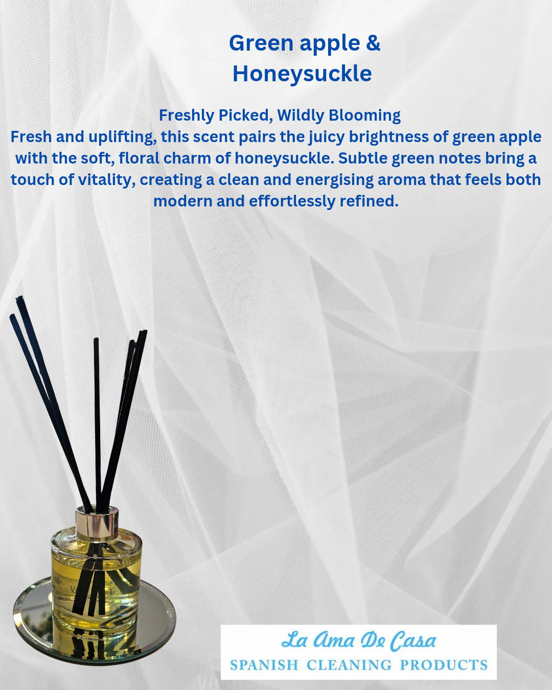 Valentte reed diffusers. Click for full lists of scents