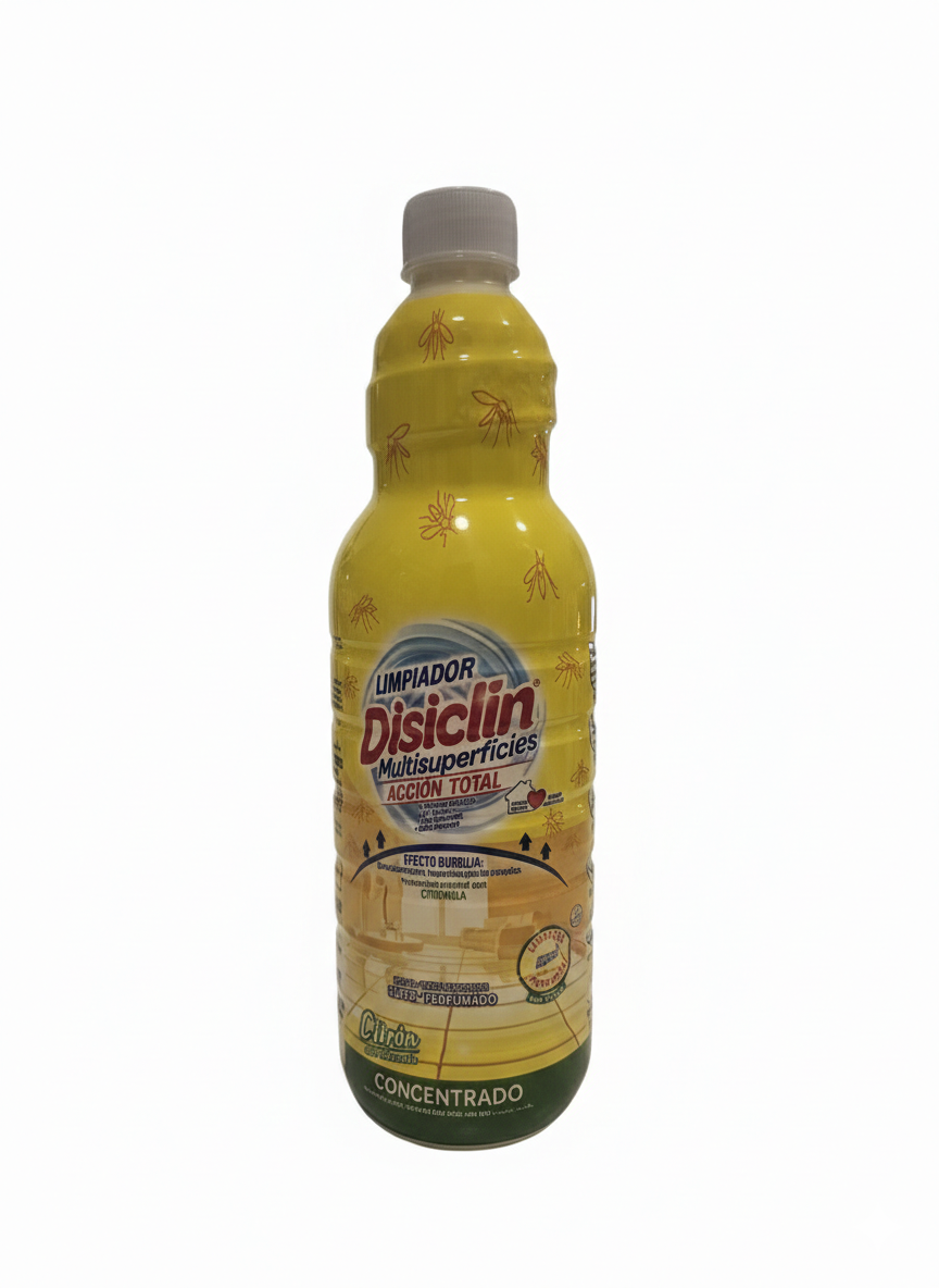 Disiclin citronella Floor Cleaner 1L – Spanish Cleaning Product – Long Lasting Fresh lemon Scent – Multi Surface Floor Cleaner UK