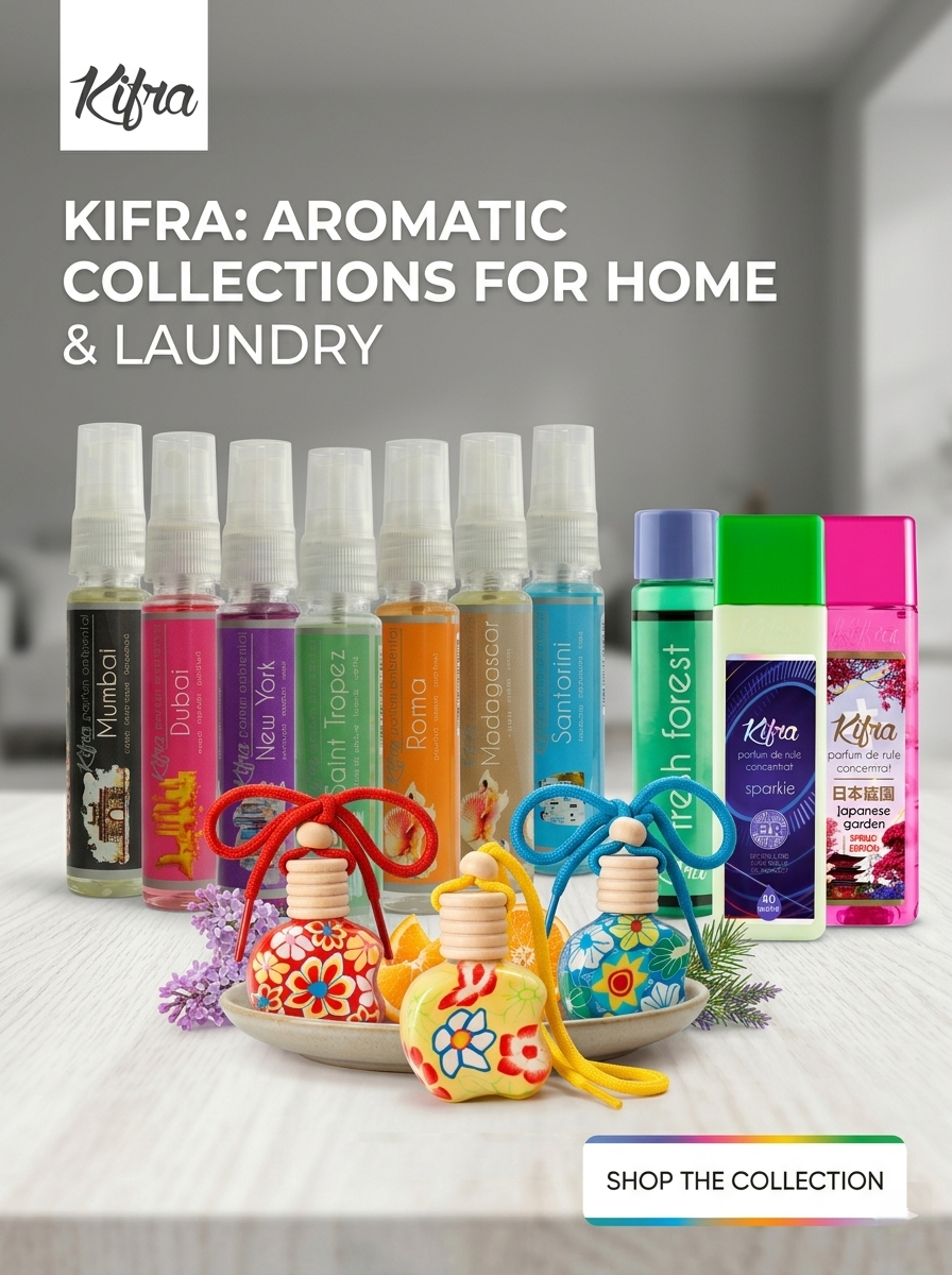 Discover Kifra Laundry Perfume, home fragrance & car air fresheners.