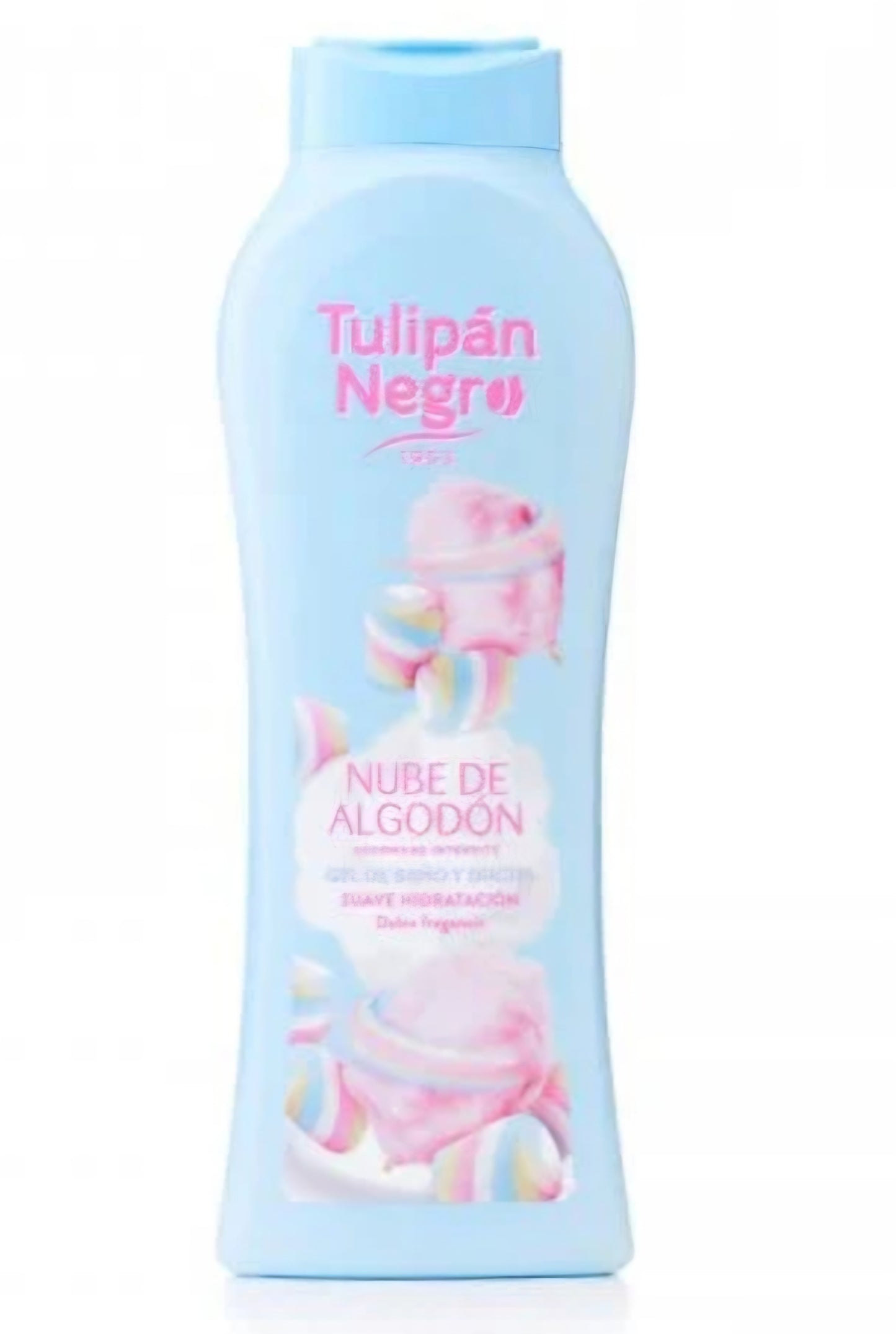 Tulipán Negro Cotton Cloud Shower Gel 650ml – Spanish Body Wash – Soft Clean Cotton Scent – Moisturising Bath & Shower Gel UK