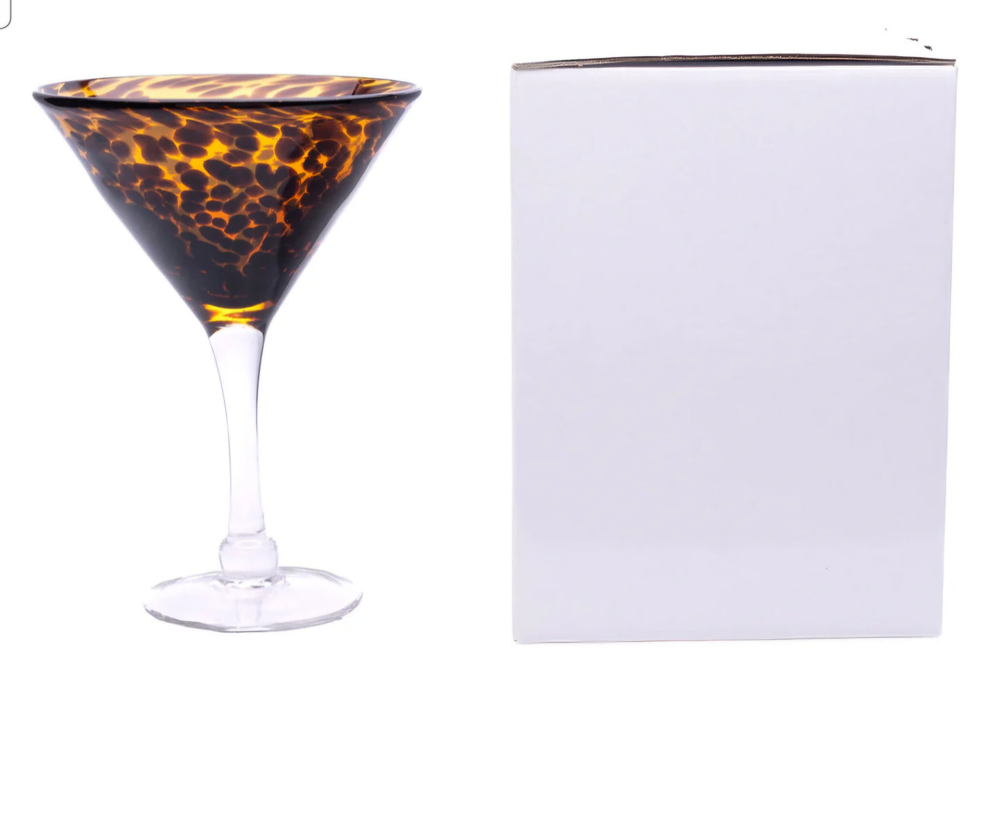 Leopard Print Martini Glass | 400ml Cocktail Glass | £15