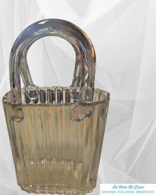 Small glass Handbag vase: Pearl