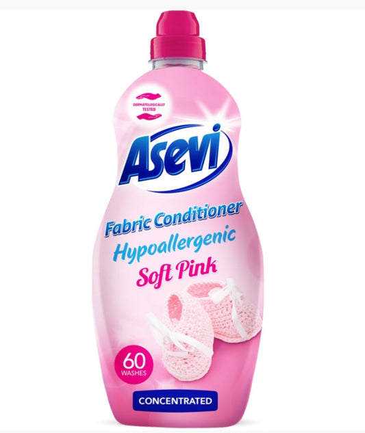 Asevi Concentrated Fabric Softener talco/ soft pink  60 Wash