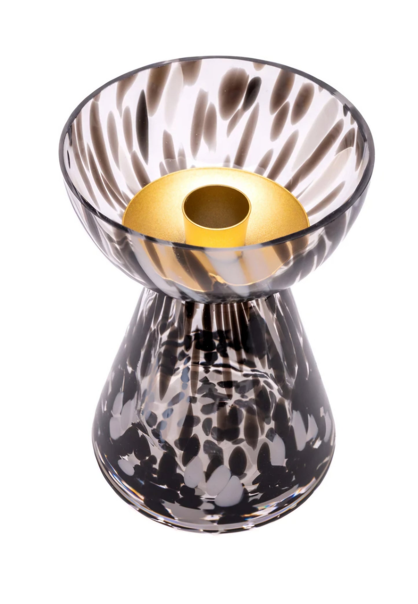 Dalmation Print Pillar Candle Holder – Decorative Home Accessory – Animal Print Home Décor – Stylish Candle Holder UK