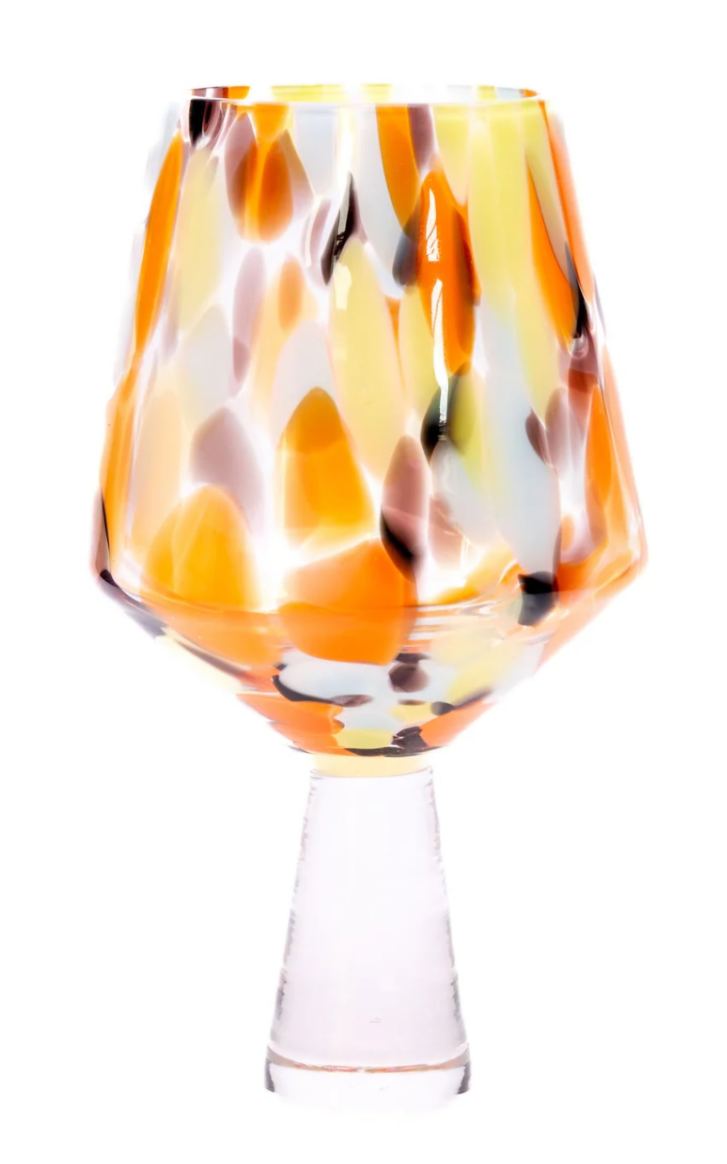 Large Gin & Drinking Glass – Citrus Orange | Stylish Cocktail & Beverage Glass